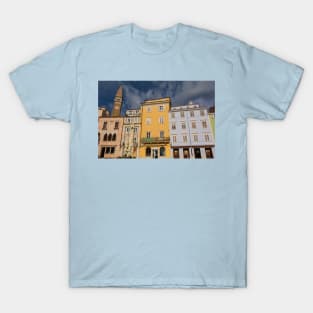 Buildings in Tartini Square in Piran T-Shirt